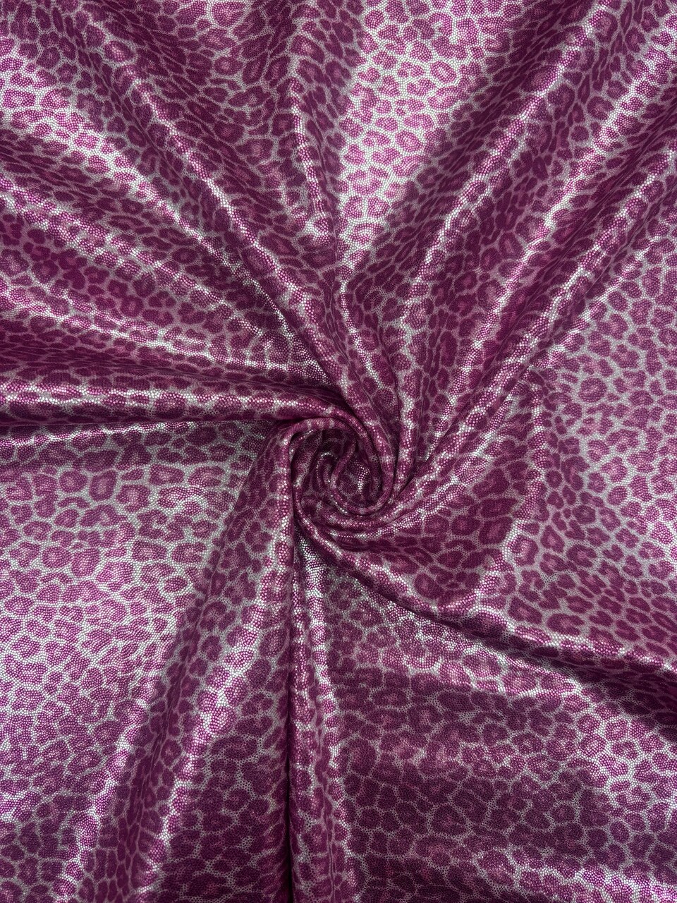 1 Yard Pink Cheetah Print Mystique 4-Way Stretch Spandex Fabric 36" x 60"